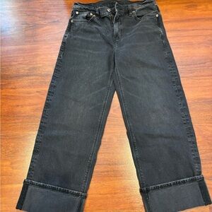 American Eagle Outfitters Black Flare Jeans